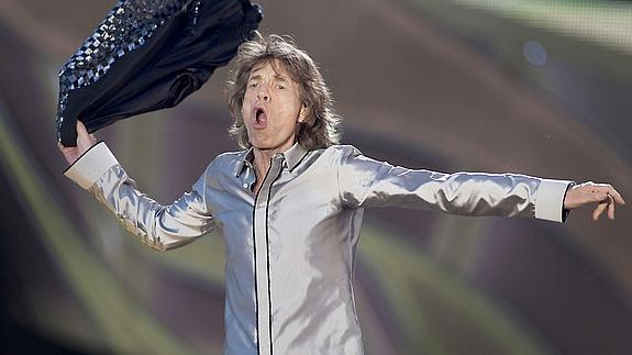 Mick Jagger durante un concierto en Landgraaf, Holanda.