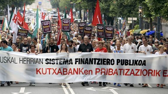 La manifestación ha transcurrido por la Gran Vía de Bilbao. 