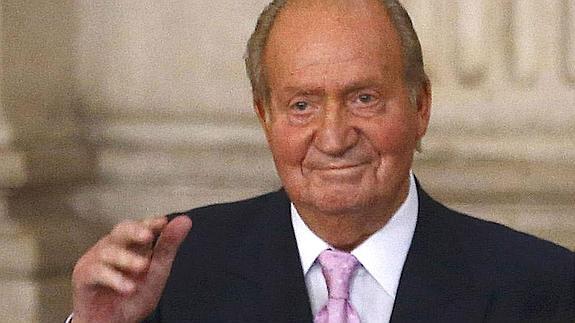 Don Juan Carlos, el día de la abdicación.