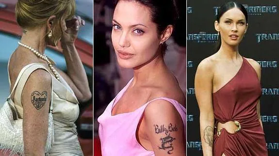 Melanie Griffith, Angelina Jolie y Megan Fox, con sus viejos tatuajes