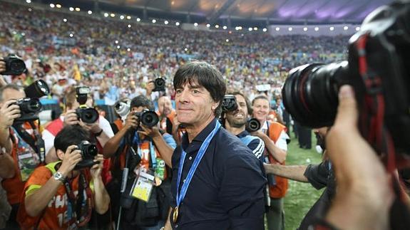 Löw, feliz tras la victoria.