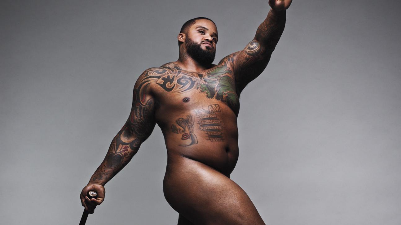 Prince Fielder en una de las imágenes de la revista. 