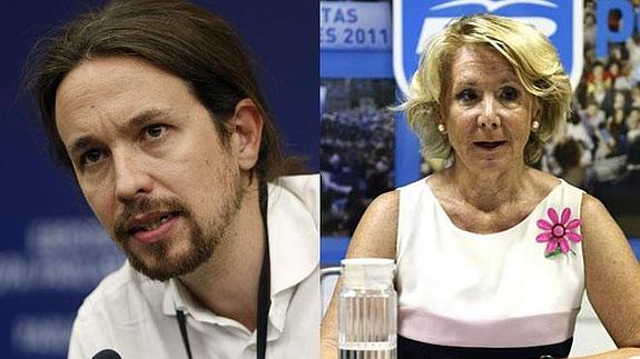 Pablo Iglesias, sobre Esperanza Aguirre: "No sé qué hemos hecho para  merecer dirigentes políticos así" | El Correo