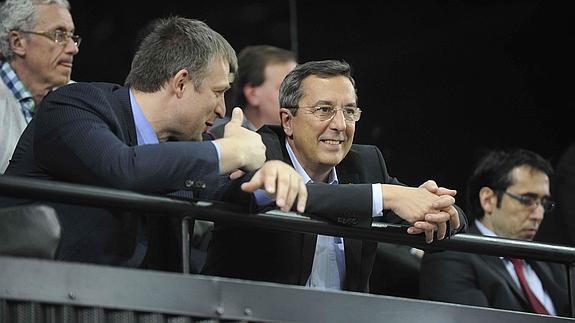 Pedja Savovic y José Luis Bilbao, en Miribilla.