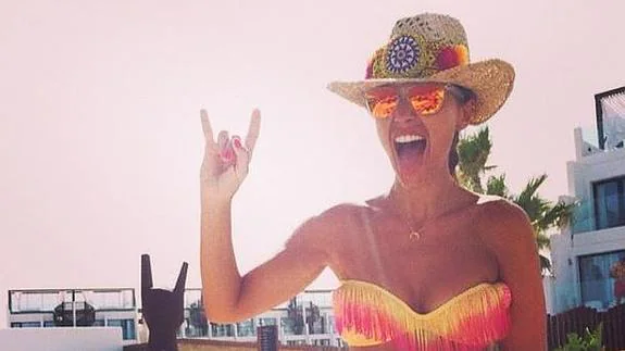 Paula Echevarría, durante sus vacaciones en Ibiza.