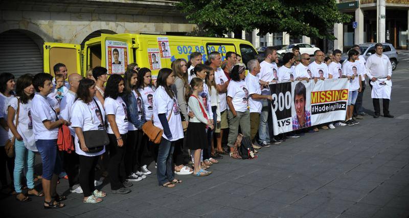 Concentración esta mañana en Galdakao antes del comienzo de la marcha ciclista este domingo. 