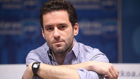 Borja Sémper durante una entrevista en San Sebastian. 