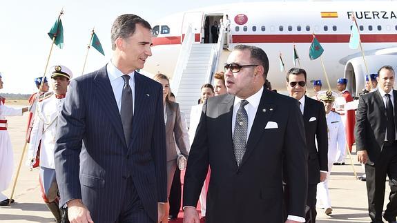 El Rey Felipe VI Y Mohamed VI. 
