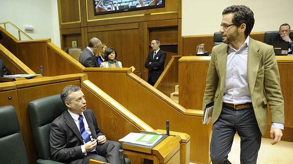 Urkullu y Sémper, en el Parlamento vasco.
