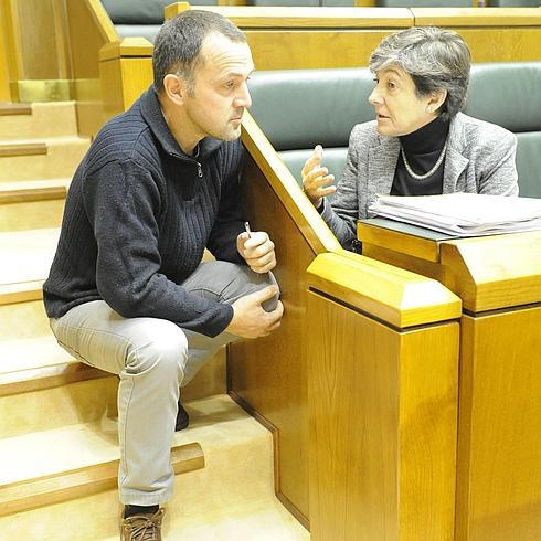 Unai Urruzuno sustituye a Laura Mintegi como portavoz en el Parlamento vasco
