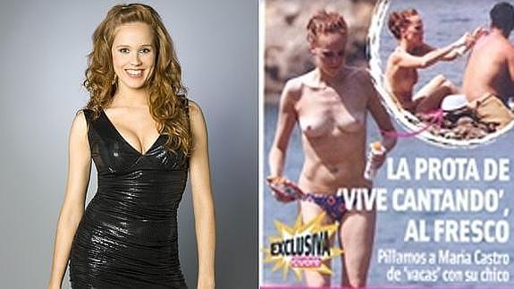 María Castro, en topless, disfrutando de sus vacaciones.