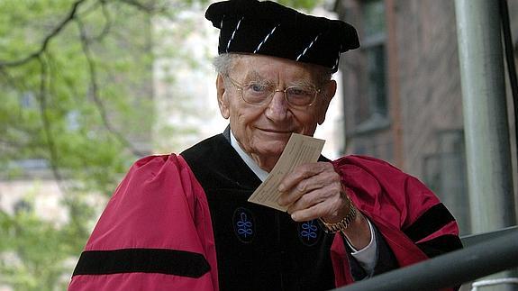Paul Samuelson recibió el premio Nobel de Economía en 1970.