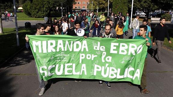 Los estudiantes en la movilización