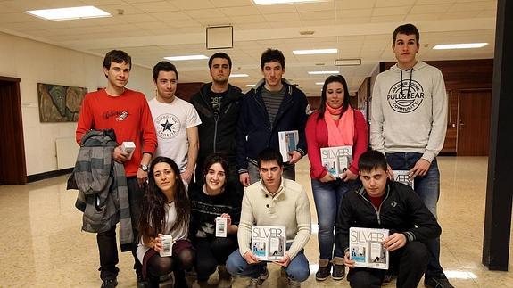 Un grupo de alumnos del Instituto Tartanga de Erandio, finalistas en la edición del curso pasado.