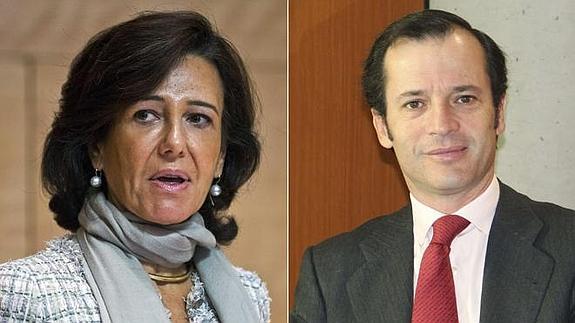 Ana Botín y Javier Marín.