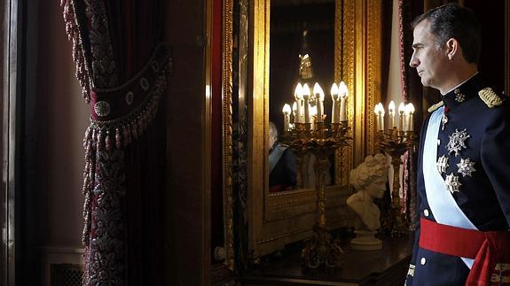 El rey Felipe, el día de su proclamación. 