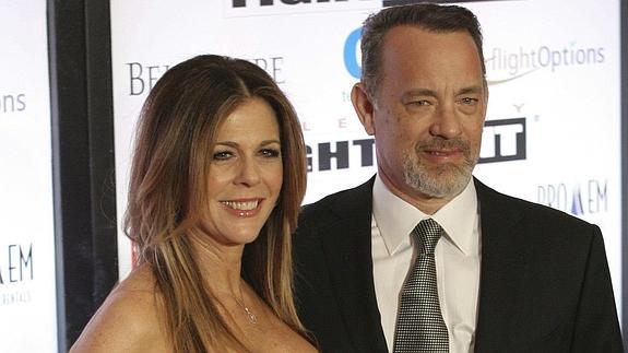 Tom Hanks y su mujer Rita Wilson.