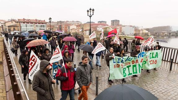 Un momento de la manifestación. 