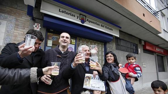 Fiesta en Abadiño tras el Sorteo de El Niño.