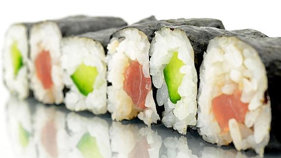 Plato de sushi.