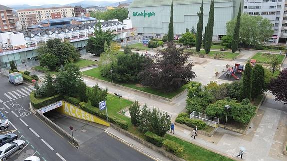 Aspecto que presenta la plaza de Santa Bárbara