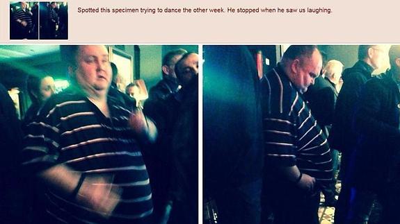 Imagen colgada en la red para ridiculizar a Sean.