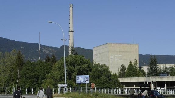 Vista de la entrada a la Central Nuclear de Garoña