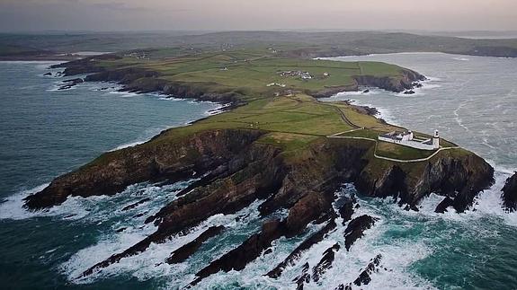 Imagen del vídeo de Peter Cox en la costa oeste irlandesa. 