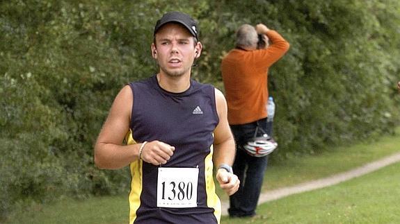 Lubitz en una carrera durante el Aerportrace en Hamburgo, en 2009. 