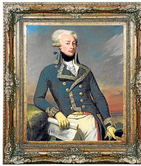Retrato de Lafayette, un aristócrata de espíritu aventurero.
