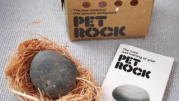 Pet Rock, una piedra como mascota.