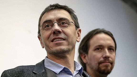 Juan Carlos Monedero eta Pablo Iglesias.