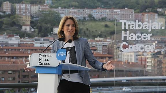 La presidenta del PP vasco Arantza Quiroga.