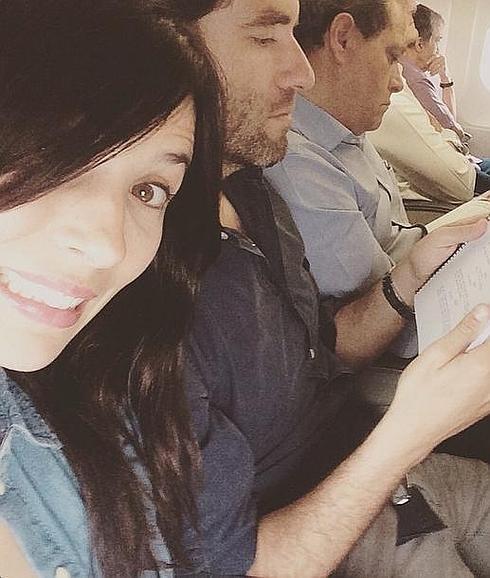 La actriz y Borja Semper. 