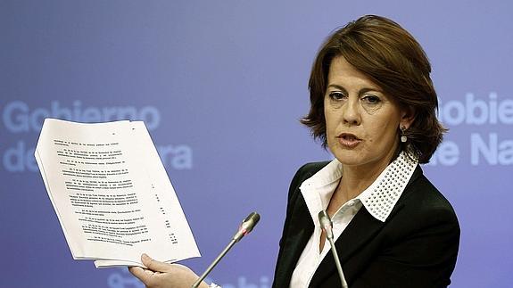 Barcina, durante una rueda de prensa.