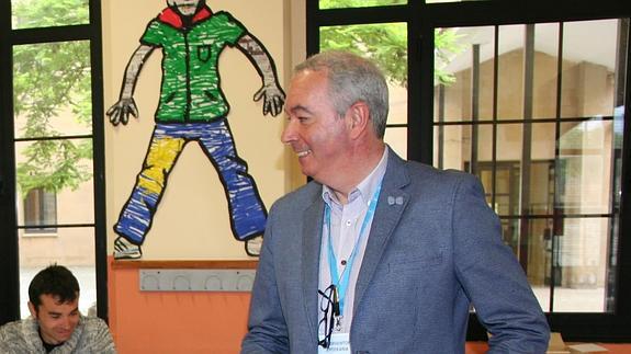 Pedro León, alcalde de Laguardia.  