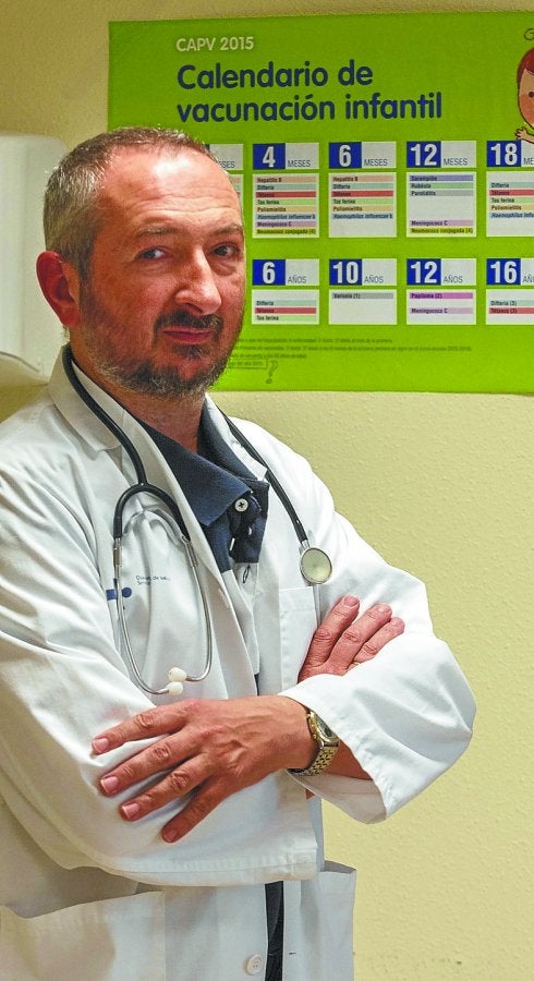 Gorrotxategi, en su consulta de Pasai San Pedro. 