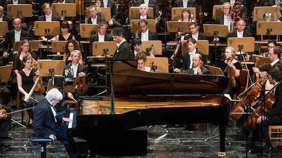 Achúcarro, durante el concierto.