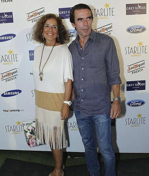 Ana Botella y José María Aznar.