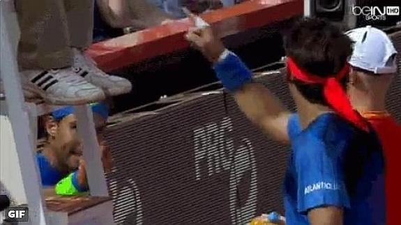 Bronca entre Nadal y Fognini