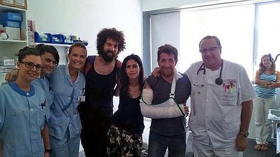 Pablo Motos, en el hospital de Dénia.