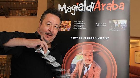 Morrison el Magnífico, en la presentación del certamen.