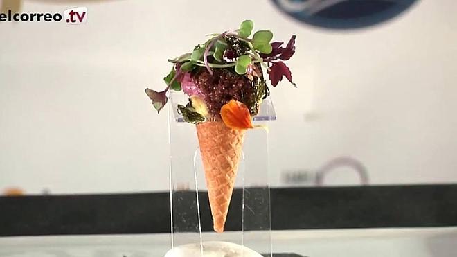 Así se hace el bocado ganador del campeonato de pintxos de Álava 2015