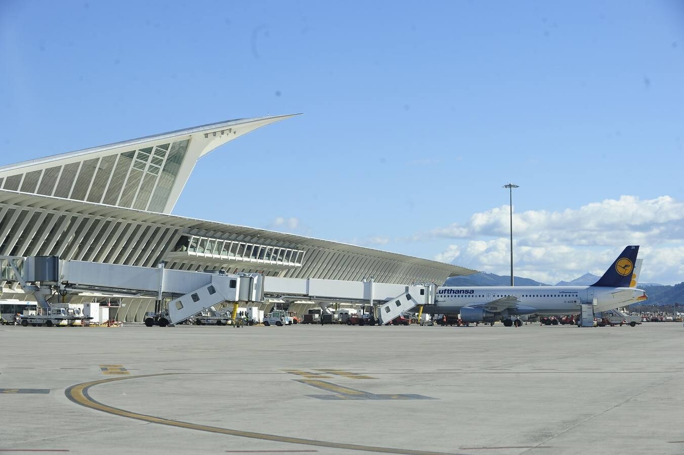 El aeropuerto de Bilbao.