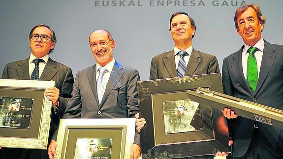 Ignacio Mataix, Eduardo Junkera, Juan Ignacio López Gandasegui y Jon Sabin.