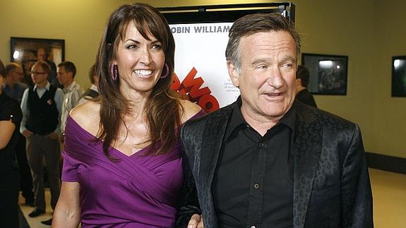 Robin Williams y Susan Schneider.