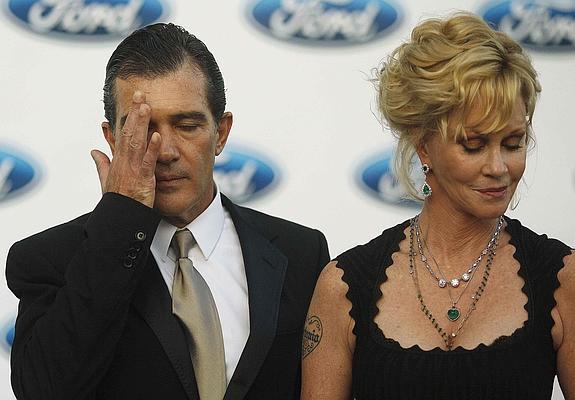 Antonio Banderas y Melanie Griffith, en 2012.