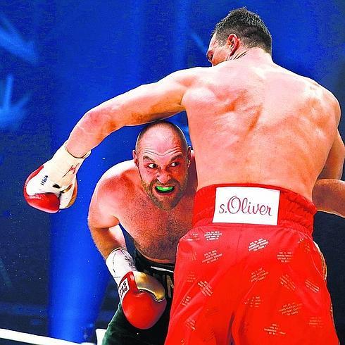 Tyson Fury, en su combate contra Wladimir Klitschko.