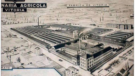 La Metalúrgica Vitoriana, en una imagen de la época. 