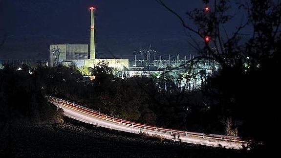Vista de la central de Santa María de Garoña. 